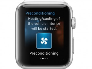 Komfortabel vorklimatisieren, währen die Batterie lädt – auch diese Funktion kann von der Apple Watch aus aktiviert werden. (Werksfoto)